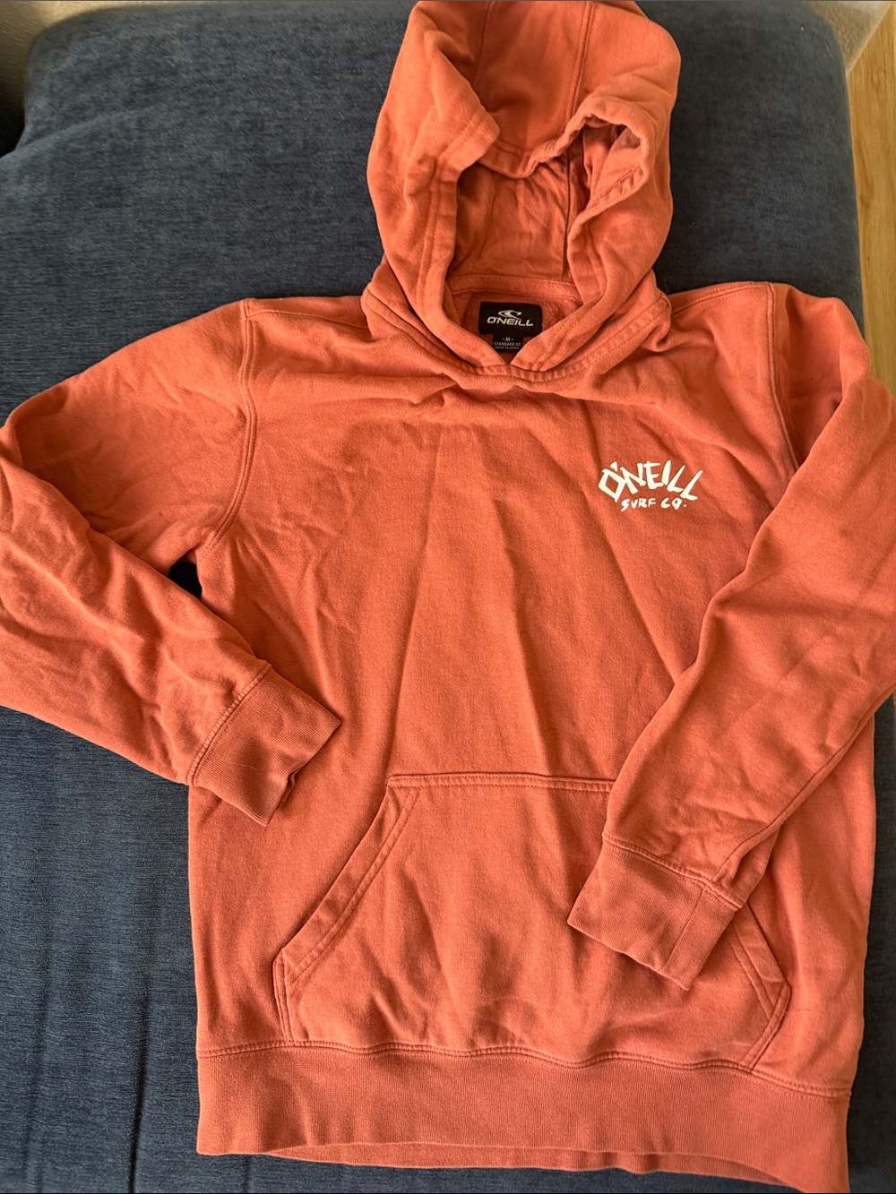 O'Neill Men's Rust Orange Hooded Sweatshirt